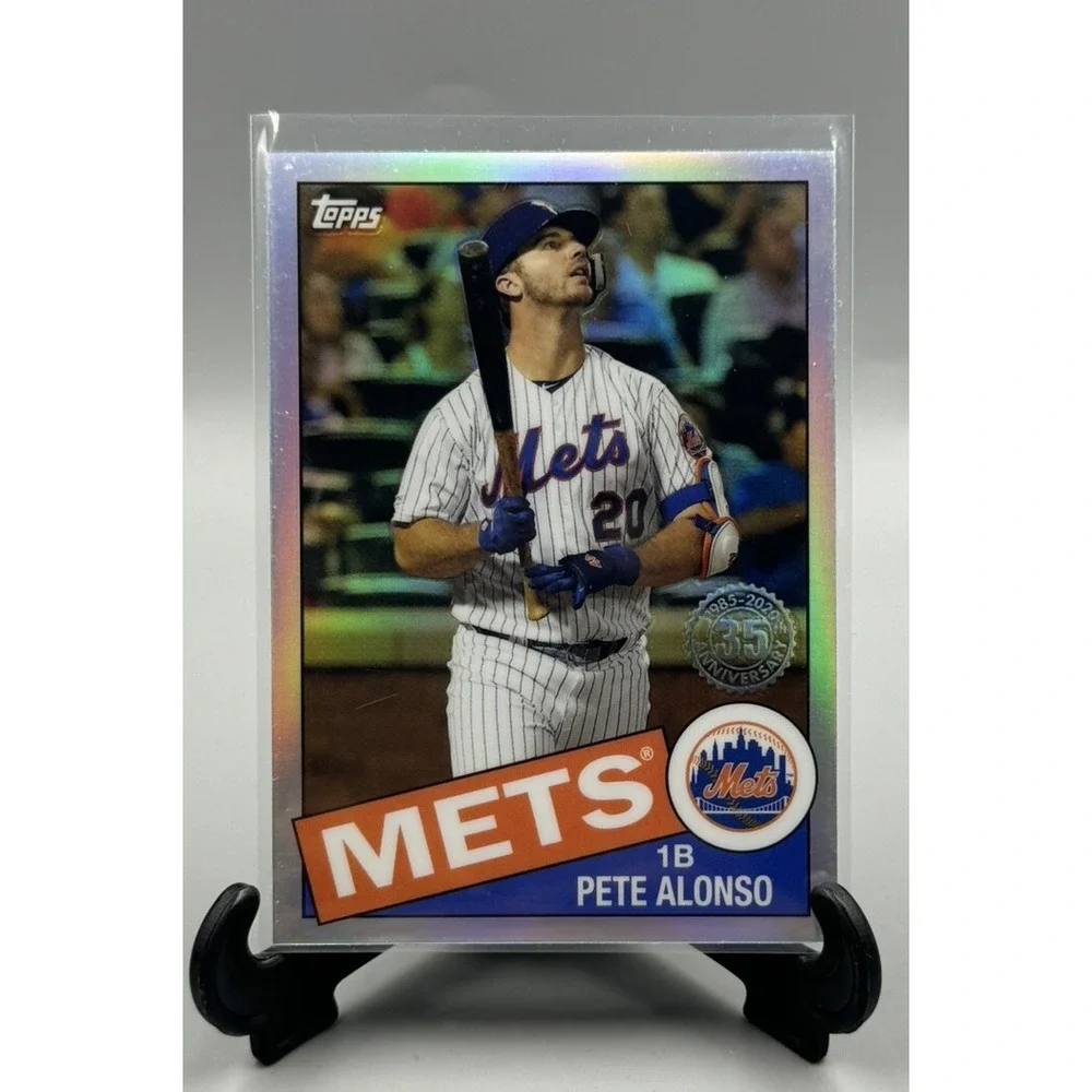 2020‎ Topps Chrome 35th 1985 Anniversary Pete Alonso #85TC-18 New York Mets